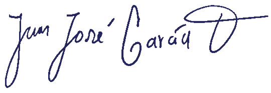 Firma de Juan J. García Ocampo